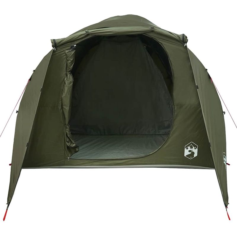 Sport si Outdoor - Camping - Corturi camping - Cort familie tunel pentru 6 persoane verde masliniu impermeabil - Infinity.ro