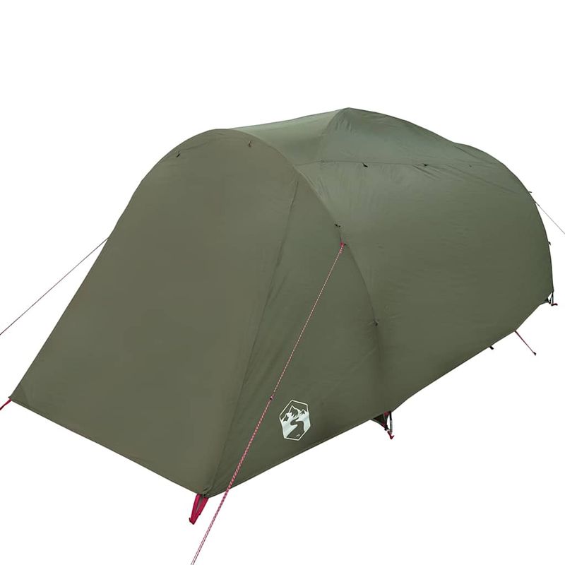 Sport si Outdoor - Camping - Corturi camping - Cort familie tunel pentru 6 persoane verde masliniu impermeabil - Infinity.ro