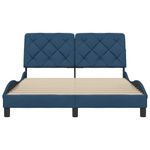 Casa si Gradina - Mobilier - Paturi si accesorii - Paturi - Cadru de pat fara saltea, albastru, 140x200 cm, textil - Infinity.ro