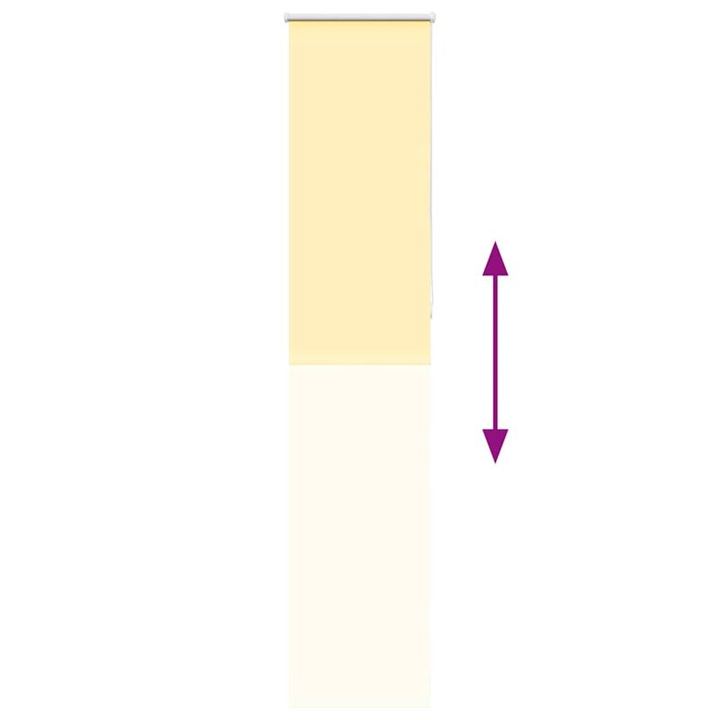 Casa si Gradina - Textile si covoare - Rulouri si jaluzele - Jaluza cu role opace galben 50x230 cm latime material 45,7 cm - Infinity.ro