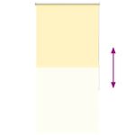 Casa si Gradina - Textile si covoare - Rulouri si jaluzele - Jaluza cu role opace galben 80x150 cm latime material 75,7 cm - Infinity.ro