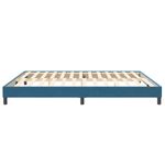 Casa si Gradina - Mobilier - Paturi si accesorii - Paturi - Pat cu arcuri fara saltea Albastru inchis 200x210 cm catifea - Infinity.ro