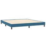 Casa si Gradina - Mobilier - Paturi si accesorii - Paturi - Pat cu arcuri fara saltea Albastru inchis 200x210 cm catifea - Infinity.ro