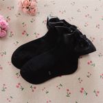 Fashion, accesorii si bijuterii - Copii - Lenjerie si pijamale copii - Sosete si dresuri copii - Sosete cu volan si fundita Drool (Culoare: Negru, Varsta: 6-8 ani) - Infinity.ro