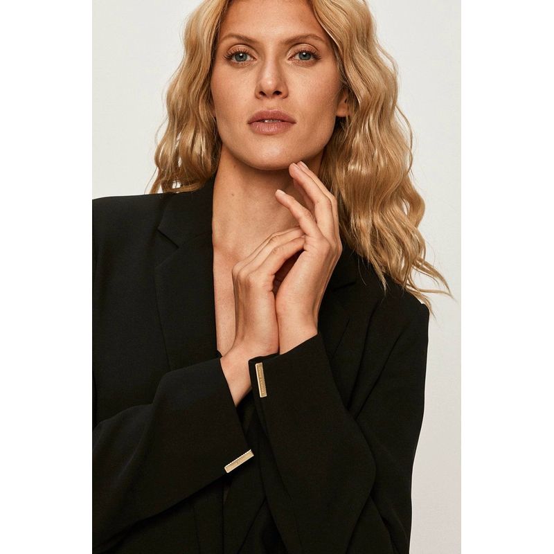 Fashion, accesorii si bijuterii - Femei - Imbracaminte femei - Sacouri si veste femei - Sacou dama Armani Exchange 6HYG13, Negru, XL INTL - Infinity.ro