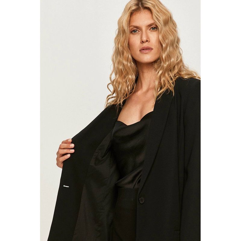 Fashion, accesorii si bijuterii - Femei - Imbracaminte femei - Sacouri si veste femei - Sacou dama Armani Exchange 6HYG13, Negru, XL INTL - Infinity.ro