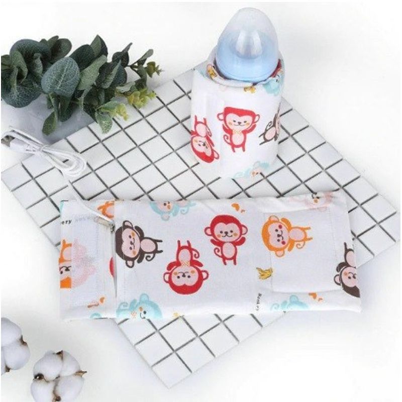 Jucarii, Copii si Bebe - Hrana si alaptare - Biberoane, suzete si accesorii hranire - Articole hranire bebelusi - Incalzitor tip husa termica cu USB Drool (Model: Inima) - Infinity.ro