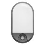 Casa si Gradina - Corpuri si surse de iluminat - Plafoniere, aplice si spoturi - Aplica de gradina ADVITI Nefryt AD-OP-6147GLPMR4, 15W, LED SMD, senzor de miscare si crepuscular, gri/alb - Infinity.ro