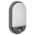 Casa si Gradina - Corpuri si surse de iluminat - Plafoniere, aplice si spoturi - Aplica de gradina ADVITI Nefryt AD-OP-6147GLPMR4, 15W, LED SMD, senzor de miscare si crepuscular, gri/alb - Infinity.ro