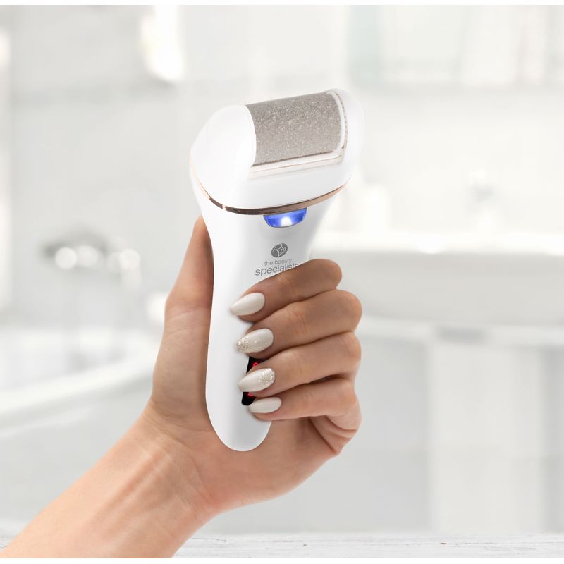 Ingrijire personala si Cosmetice - Manichiura si pedichiura - Pile cosmetice - Pila electrica pentru talpi si calcaie RIO PEDI 4, IPX5,300 min functionare, alb - Infinity.ro