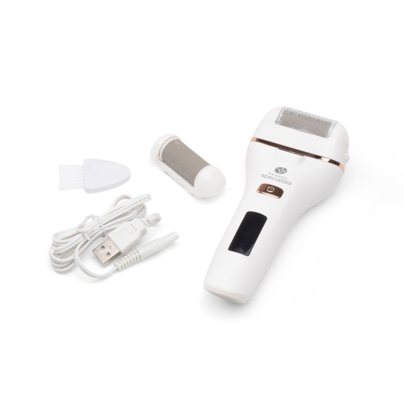 Ingrijire personala si Cosmetice - Manichiura si pedichiura - Pile cosmetice - Pila electrica pentru talpi si calcaie RIO PEDI 4, IPX5,300 min functionare, alb - Infinity.ro