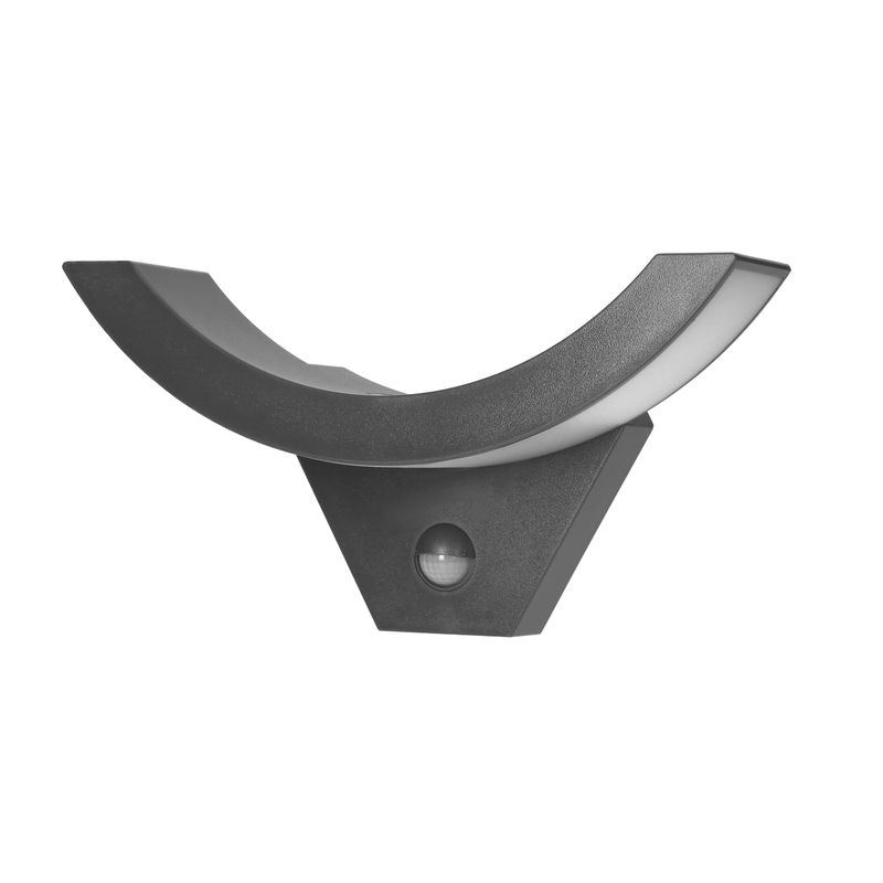 Casa si Gradina - Corpuri si surse de iluminat - Plafoniere, aplice si spoturi - Aplica de gradina ADVITI Spinel AD-OP-6119GLPMR4, 10W, LED SMD, senzor de miscare si crepuscular, gri - Infinity.ro