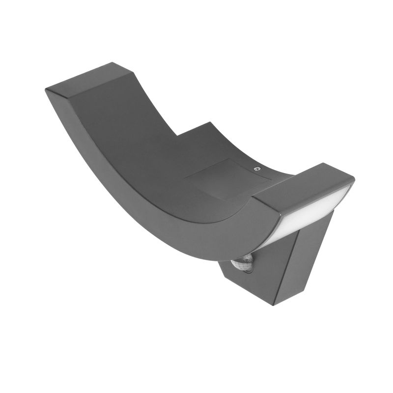 Casa si Gradina - Corpuri si surse de iluminat - Plafoniere, aplice si spoturi - Aplica de gradina ADVITI Spinel AD-OP-6119GLPMR4, 10W, LED SMD, senzor de miscare si crepuscular, gri - Infinity.ro