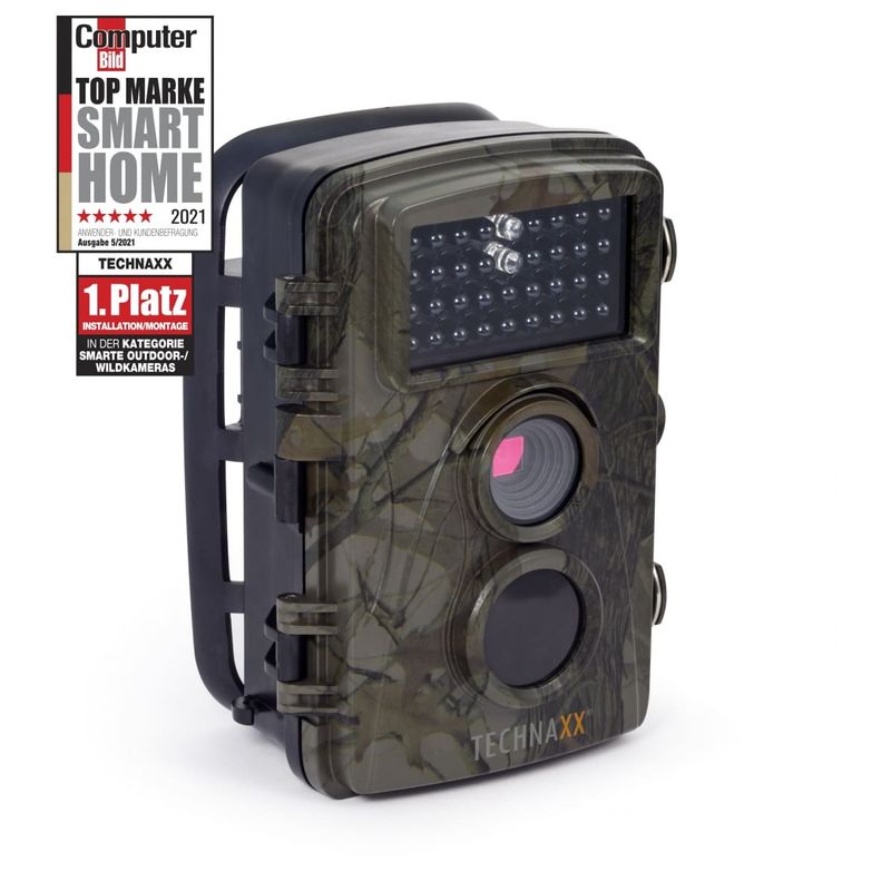 Casa si Gradina - Electrice - Smart Home - Camere de supraveghere - Camera de supraveghere Wildcam Technaxx TX-69, FullHD 1080p, ecran TFT LCD 2.4", 8xAA/6V 1.5A, camuflaj - Infinity.ro