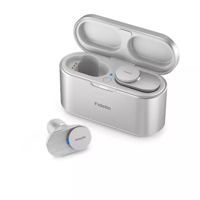 TV, Audio-Video si Foto - Portabile audio - Casti audio - Casti audio true wireless Philips Fidelio T1WT/00, In-Ear, Bluetooth v5.2, ANC Pro+, redare 9 ore, alb - Infinity.ro