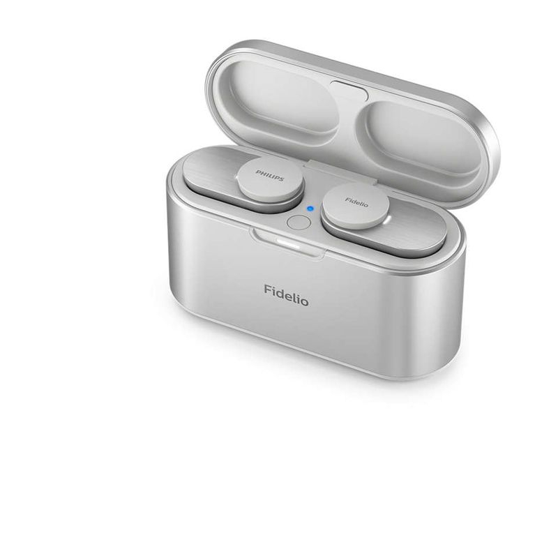 TV, Audio-Video si Foto - Portabile audio - Casti audio - Casti audio true wireless Philips Fidelio T1WT/00, In-Ear, Bluetooth v5.2, ANC Pro+, redare 9 ore, alb - Infinity.ro