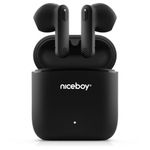TV, Audio-Video si Foto - Portabile audio - Casti audio - Casti audio in-ear Niceboy HIVE Beans, True Wireless, Bluetooth 5.0, autonomie de pana la 20 ore, Negru - Infinity.ro