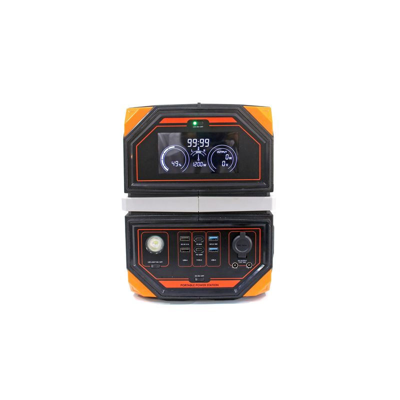 Casa si Gradina - Electrice - Generatoare electrice - Statie incarcare Technaxx TX-231, 917Wh, 1200W, USB-C, USB-A, 2 x 230V, priza auto, negru/portocaliu - Infinity.ro