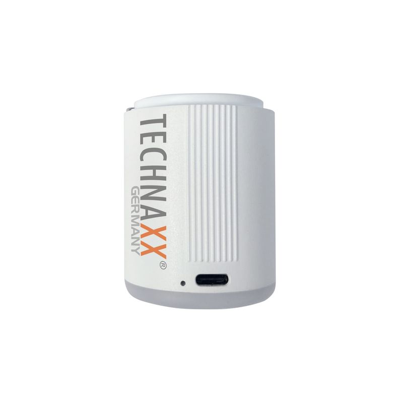 Sport si Outdoor - Ciclism - Accesorii pentru biciclete - Pompe biciclete - Pompa de aer electrica mini Technaxx TX-261, 13.5W, portabila, baterie 1360 mAh, incarcare USB-C, alb - Infinity.ro