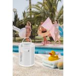 Sport si Outdoor - Ciclism - Accesorii pentru biciclete - Pompe biciclete - Pompa de aer electrica mini Technaxx TX-261, 13.5W, portabila, baterie 1360 mAh, incarcare USB-C, alb - Infinity.ro