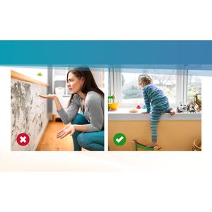 Extensie aparat electric anti-mucegai Schimmel DRY M2, 45W, IP54, fara substante chimice/toxice, alb