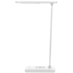 Casa si Gradina - Corpuri si surse de iluminat - Veioze si lampi - Veioze - Lampa de birou Virone Isiyo DL-5/W, 7W, 390 lm, incarcator wireless, port USB, dimmer, 3000/4000/6000K, Aluminiu, Alb - Infinity.ro