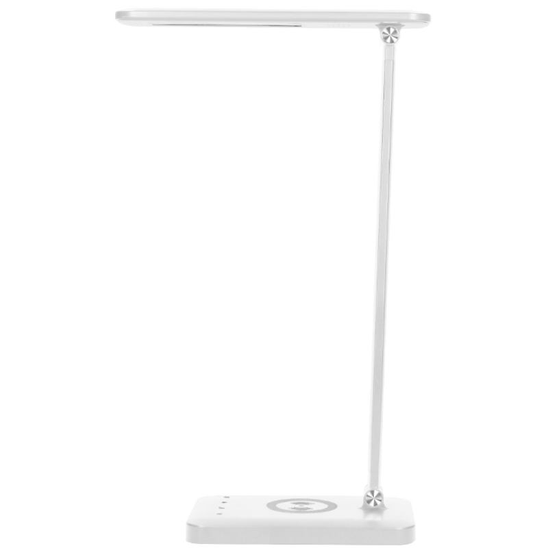 Casa si Gradina - Corpuri si surse de iluminat - Veioze si lampi - Veioze - Lampa de birou Virone Isiyo DL-5/W, 7W, 390 lm, incarcator wireless, port USB, dimmer, 3000/4000/6000K, Aluminiu, Alb - Infinity.ro