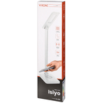Casa si Gradina - Corpuri si surse de iluminat - Veioze si lampi - Veioze - Lampa de birou Virone Isiyo DL-5/W, 7W, 390 lm, incarcator wireless, port USB, dimmer, 3000/4000/6000K, Aluminiu, Alb - Infinity.ro