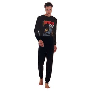 Pijamale lungi pentru barbati Diabolik, Negru