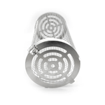 Casa si Gradina - Gradina si terasa - Gratare si accesorii - Accesorii gratare - Cos cilindric pentru gratar cu maner din otel inoxidabil, rezistent la temperaturi ridicate, dimensiuni 30x10cm ABYZ™ - Infinity.ro