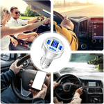 Laptop, Telefoane si Tablete - Telefoane mobile si accesorii - Accesorii Telefoane - Incarcatoare telefoane - Incarcator Auto pana la 66W, 2 USB 3.0,2x USB 2.4A, Fast Charge, Multiple Protectii cu LED albastru, culoare Alb ABYZ™ - Infinity.ro