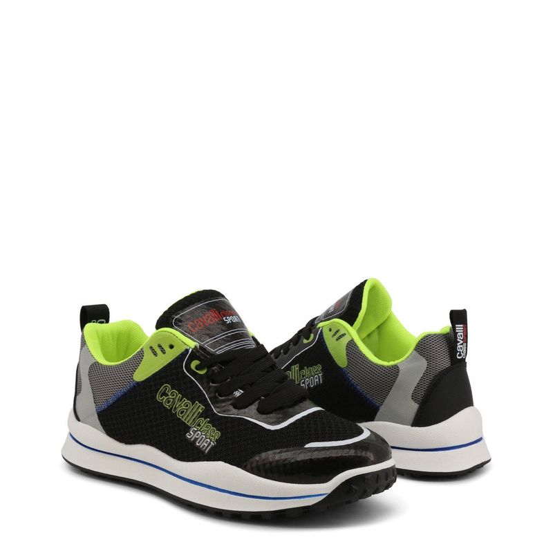 Fashion, accesorii si bijuterii - Barbati - Incaltaminte barbati - Sneakers si tenisi barbati - Pantofi sport Cavalli Class Sport CM8639_999BLACK, 40 EU, Negru - Infinity.ro