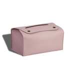 Casa si Gradina - Mobilier - Organizare si depozitare - Cutii depozitare - Cutie Pliabila pentru Servetele, Piele Ecologica, dimensiuni 18x11x8cm, culoare Roz ABYZ™ - Infinity.ro