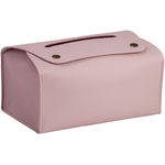 Casa si Gradina - Mobilier - Organizare si depozitare - Cutii depozitare - Cutie Pliabila pentru Servetele, Piele Ecologica, dimensiuni 18x11x8cm, culoare Roz ABYZ™ - Infinity.ro