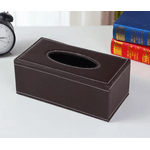 Casa si Gradina - Mobilier - Organizare si depozitare - Cutii depozitare - Cutie pentru Servetele, Piele Ecologica, dimensiuni 24x12x8,5cm, culoare Maro ABYZ™ - Infinity.ro