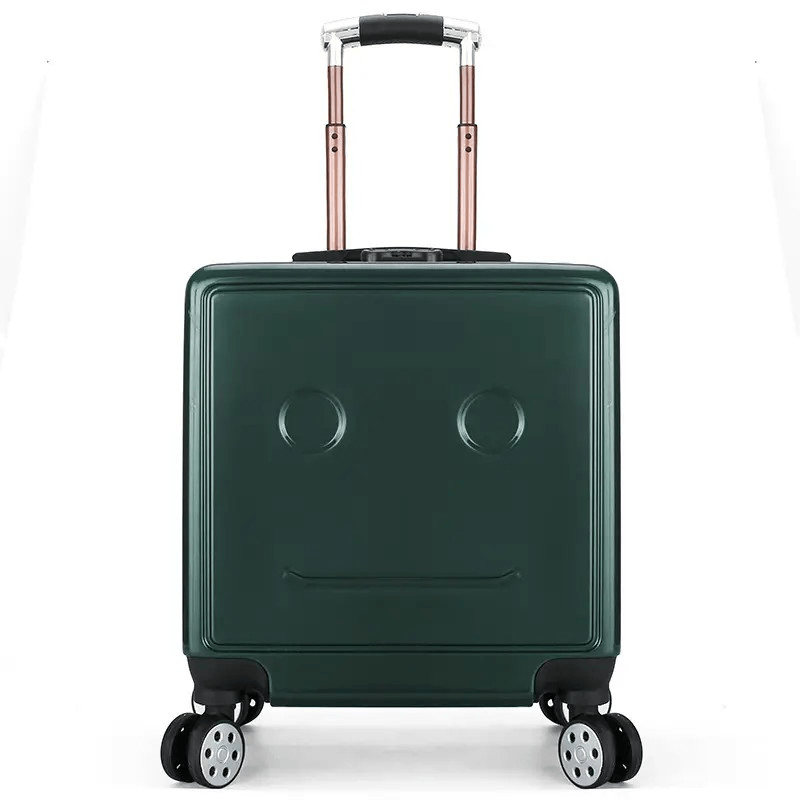 Sport si Outdoor - Articole de voiaj - Trolere - Troler calatorie pentru copii, personalizabil, model Easy Trip, 48x38x24 cm, roti 360, culoare verde ABYZ™ - Infinity.ro