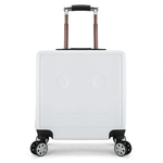 Sport si Outdoor - Articole de voiaj - Trolere - Troler calatorie pentru copii, personalizabil, model Easy Trip, 48x38x24 cm, roti 360, culoare alb ABYZ™ - Infinity.ro