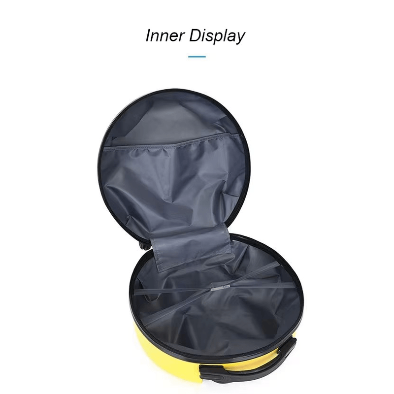 Sport si Outdoor - Articole de voiaj - Trolere - Troler calatorie pentru copii, rotund,  model Easy Trip, 38x20x38 cm, roti 360, culoare albastru ABYZ™ - Infinity.ro