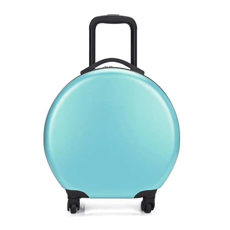 Sport si Outdoor - Articole de voiaj - Trolere - Troler calatorie pentru copii, rotund,  model Easy Trip, 38x20x38 cm, roti 360, culoare albastru ABYZ™ - Infinity.ro