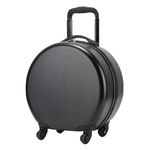 Sport si Outdoor - Articole de voiaj - Trolere - Troler calatorie pentru copii, rotund,  model Easy Trip, 38x20x38 cm, roti 360, culoare negru ABYZ™ - Infinity.ro
