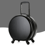 Sport si Outdoor - Articole de voiaj - Trolere - Troler calatorie pentru copii, rotund,  model Easy Trip, 38x20x38 cm, roti 360, culoare negru ABYZ™ - Infinity.ro