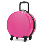 Sport si Outdoor - Articole de voiaj - Trolere - Troler calatorie pentru copii, rotund,  model Easy Trip, 38x20x38 cm, roti 360, culoare roz ABYZ™ - Infinity.ro