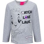 Fashion, accesorii si bijuterii - Copii - Imbracaminte copii - Bluze si camasi copii - Bluza copii Hatchimals, Gri, 5 ani  110 CM - Infinity.ro