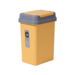 Casa si Gradina - Mobilier - Organizare si depozitare - Cosuri de gunoi - Cos Gunoi cu Capac, 6L, Patrat, Material Plastic, culoare Galben ABYZ™ - Infinity.ro