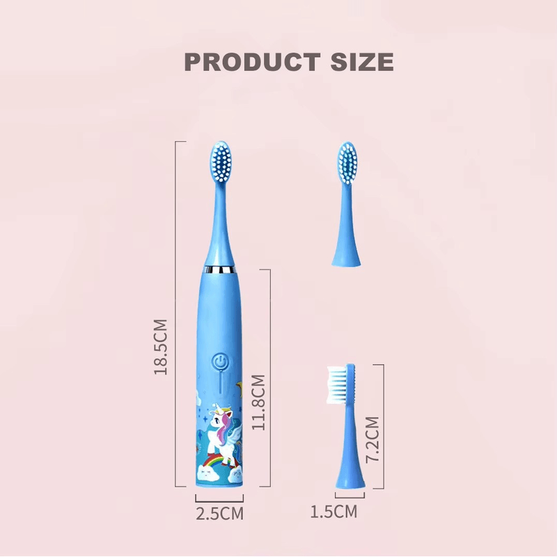 Ingrijire personala si Cosmetice - Igiena dentara - Periute de dinti electrice - Periuta de dinti Electrica Soft A-11565 pentru copii +3, cu baterie inclusa, culoare Bleu ABYZ™ - Infinity.ro