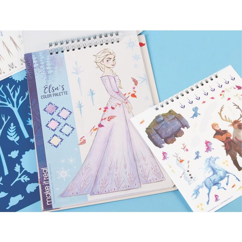 Jucarii, Copii si Bebe - Jucarii si jocuri - Jucarii & jocuri educative - Seturi pictura si desen - Set de desen Frozen cu autocolante si sabloane, 4207 - Infinity.ro