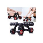 Sport si Outdoor/Fitness/Aparate fitness - Aparat fitness pentru exercitii, cu 4 roti pentru abdomen, spate si brate - Infinity.ro