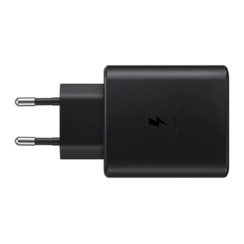 Laptop, Telefoane si Tablete - Telefoane mobile si accesorii - Accesorii Telefoane - Cabluri si adaptoare telefoane - Adaptor Original Samsung TA450EBE Incarcare Rapida 45W 5A USB-C Negru Bulk Packing - Infinity.ro