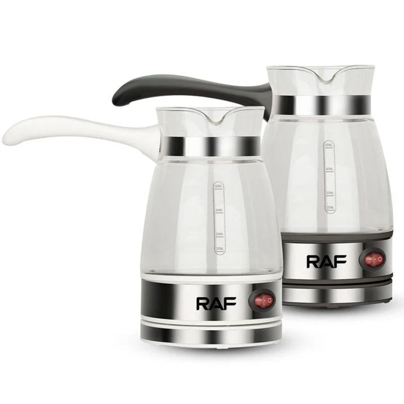 Electronice si Electrocasnice - Electrocasnice bucatarie - Preparare bauturi - Cafetiere - Aparat Electric pentru Preparat Cafea, RAF R125, 650W, 500ml, Recipient din Sticla, Alb/Negru - Alb - Infinity.ro