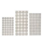 Casa si Gradina - Mobilier - Feronerie si accesorii mobila - Set protectoare mobila, autocolant, 104 bucati, din pasla, alb deschis, diverse dimensiuni - Infinity.ro